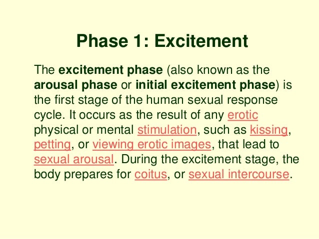 Sexual arousal signs